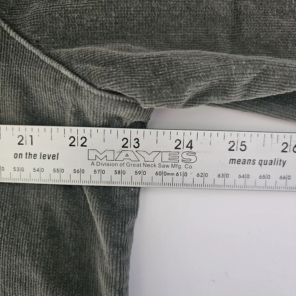 Vintage Denim & Co Jacket Size XL Sage Green Corduroy Embroidered Pocket Stretch